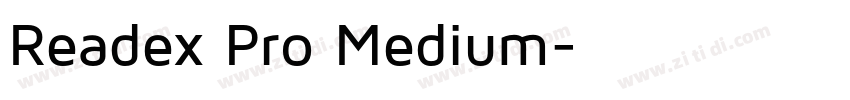 Readex Pro Medium字体转换